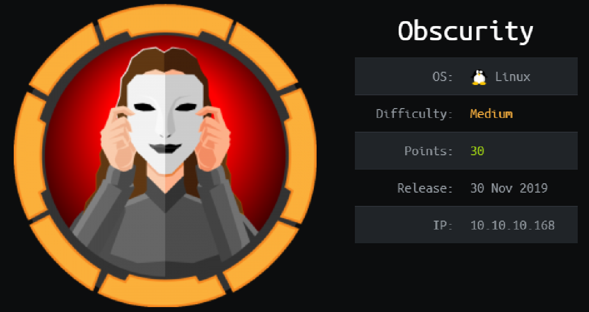 HackTheBox Obscurity